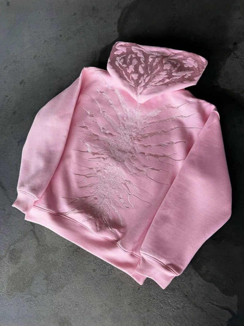 Retro Zip Hoodie Streetwear Unisex Sweatshirt Moodwear