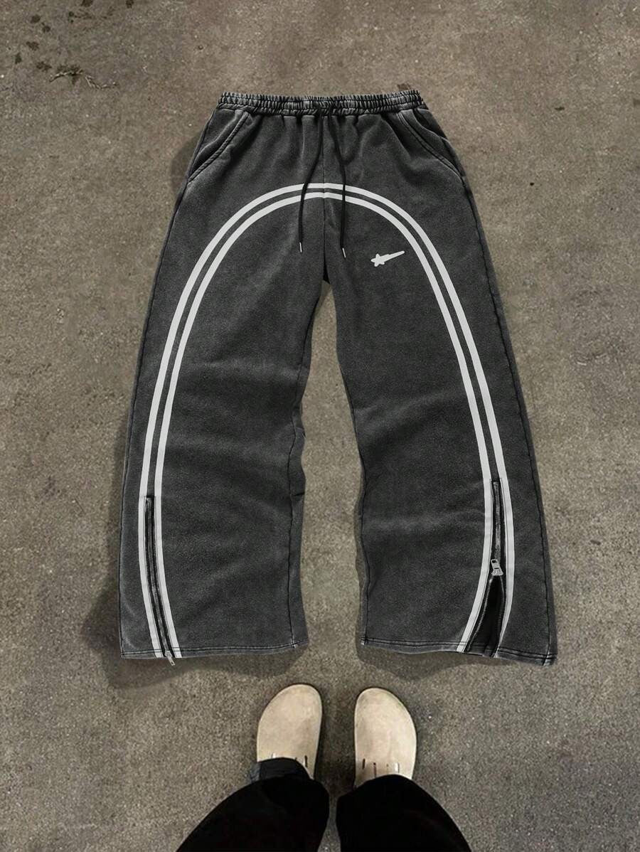 Casual Zipper Sweatpants Moodwear