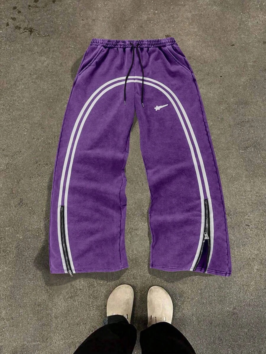 Casual Zipper Sweatpants Moodwear